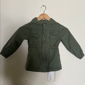 Old Navy Kids Olive Hooded Jacket